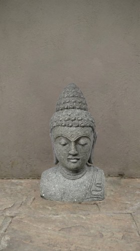 BUDDHA BUST GREENSTONE 100CM